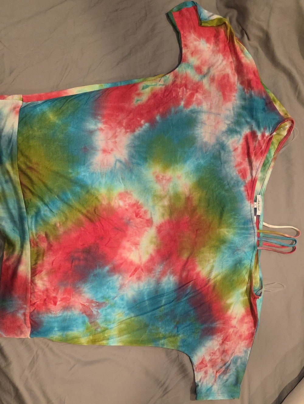 Off Shoulder Tie-dye Shirt